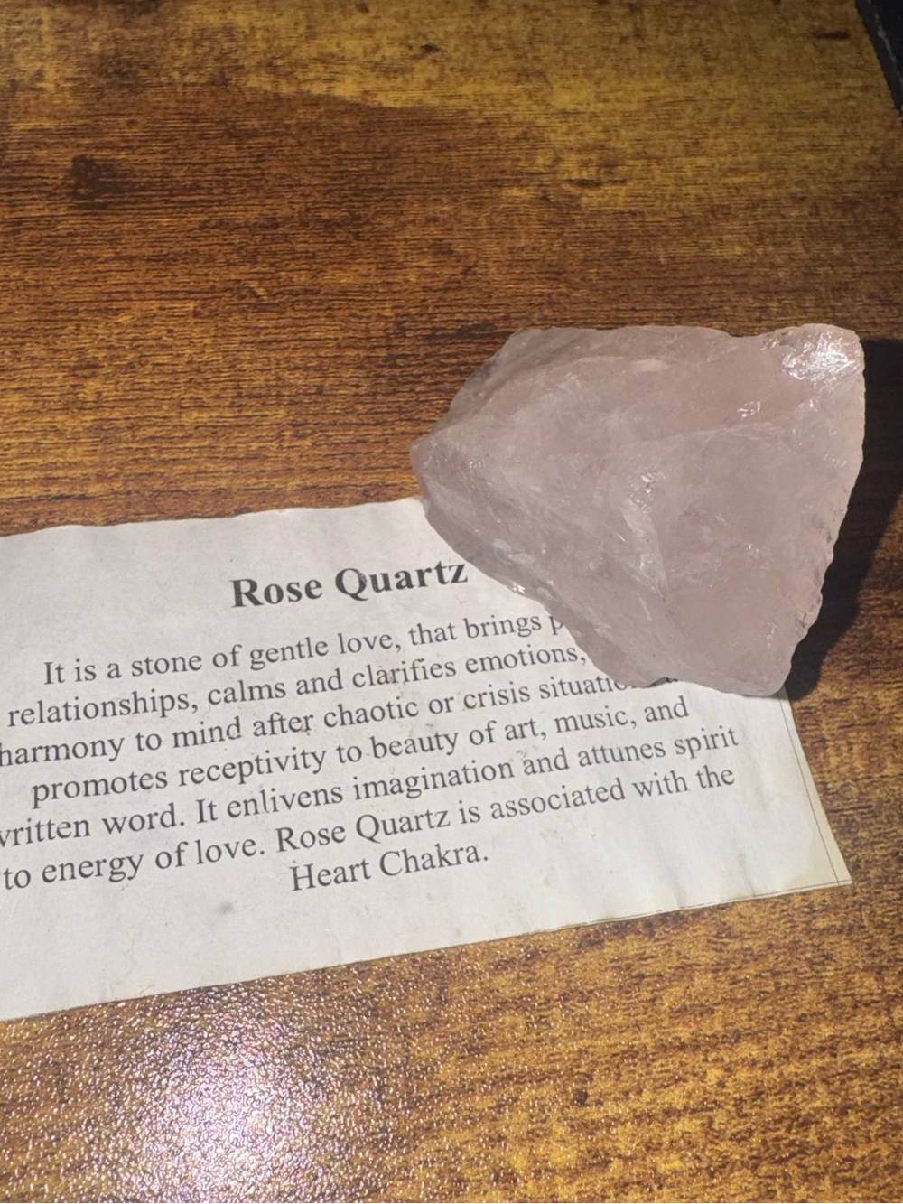 Natural Rose Quartz Chunk - Soft Pink Crystal